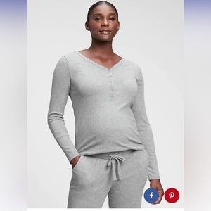 Gap Maternity Henley Knit Sleep Set